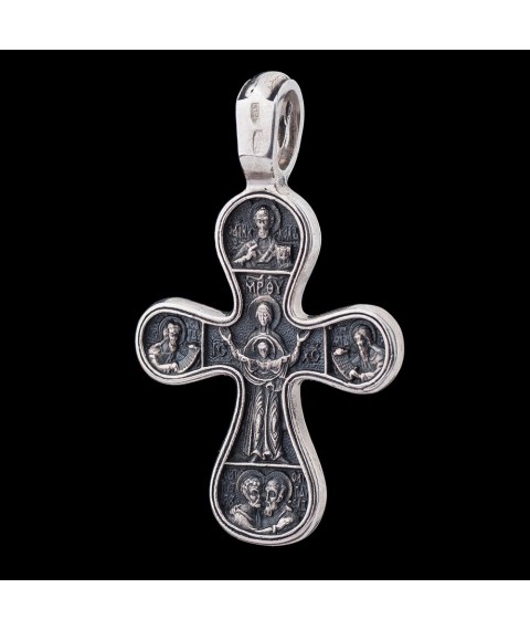 Silver cross with crucifix 13088 Onyx