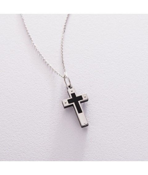 Silver cross (polymer) 132865 Onyx