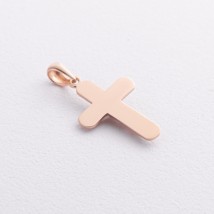 Крестик с распятием (красное, белое золото) п03998 Онікс