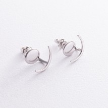 Earrings - "Celine" jackets in silver 902-01132 Onyx