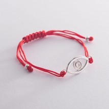Bracelet with red thread "Eye" 141105 Onyx 20
