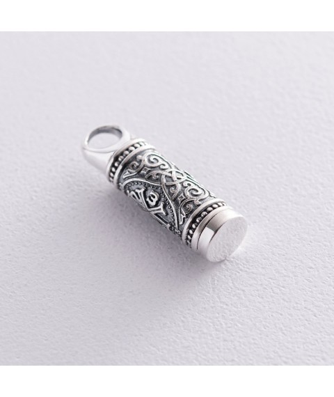 Silver pendant - reliquary Chrism 133086 Onyx