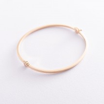 Rigid yellow gold bracelet b03032 Onyx