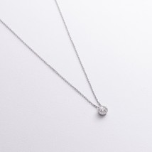 Серебряное колье с фианитами 916 Онікс  45
