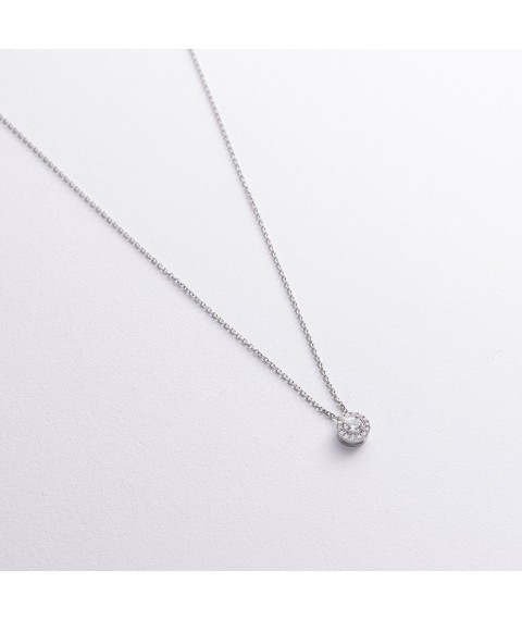 Серебряное колье с фианитами 916 Онікс  45