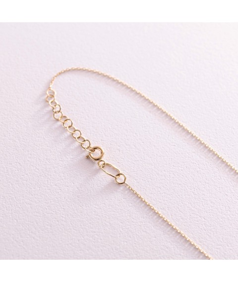 "Clover" necklace in yellow gold count02170 Onyx 45