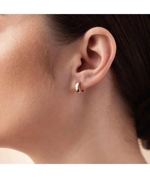 Earrings - rings in yellow gold s08378 Onyx