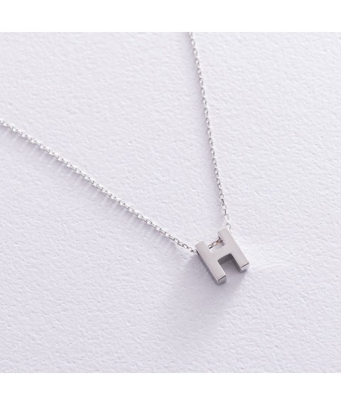 Gold necklace with the letter "N" coll01254N Onix 45