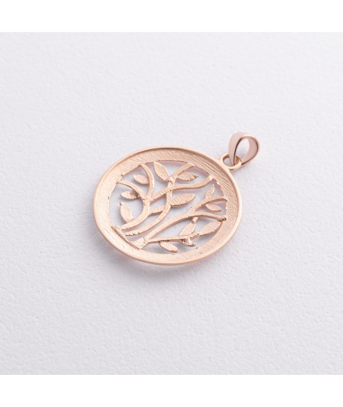 Gold pendant "Tree of Life" p03144 Onyx