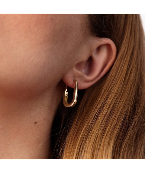 Earrings "Camilla" in yellow gold s08887 Onyx