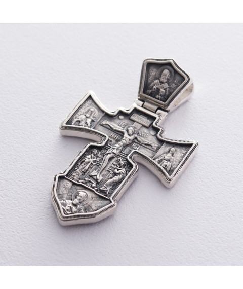 Православный крест "Распятие. Ангел Хранитель" 13582 Оникс