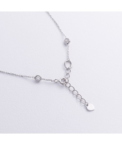 Серебряное колье с фианитами 908-01593 Онікс  42