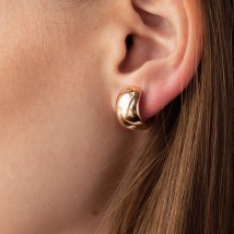 Earrings - rings in red gold s07886 Onyx