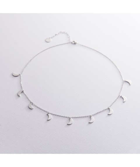 Серебряное колье "Луна" (9 шт) 18930 Онікс  45