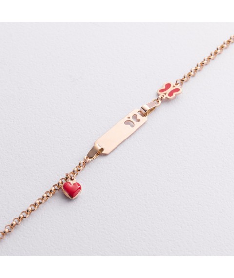 Children's bracelet with enamel b02587 Onix 15