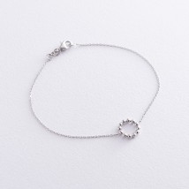 Bracelet "Harmony" in white gold b04467 Onix 18
