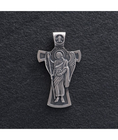 Orthodox cross "Guardian Angel. Save and Preserve" (in Ukrainian) 133242 Onyx