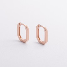 Серьги "Olimpia" в красном золоте с09396 Онікс