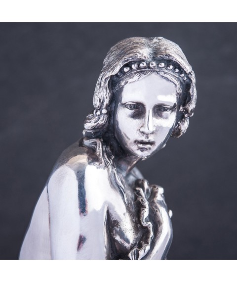 Handmade silver figure "Nymph" ser00052н Onyx