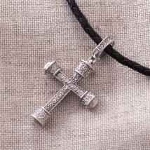Срібний хрест "Розп'яття" 132567 Онікс