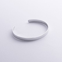 Rigid bracelet in white gold (engraving possible) b05412 Onix 17