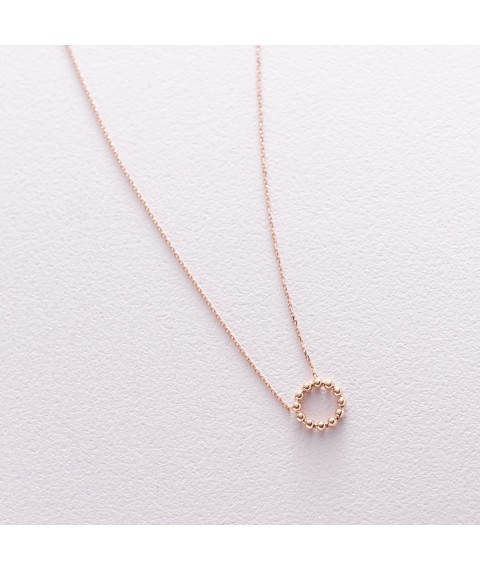 Gold necklace "Harmony" count01690 Onix 45