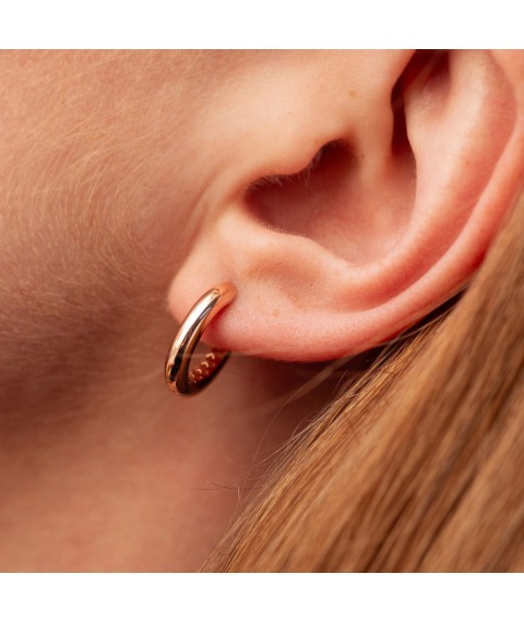 Earrings "Stella" in red gold s08877 Onyx