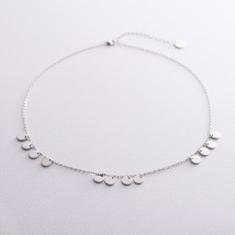 Серебряное колье "Монетки" 18744 Онікс  45