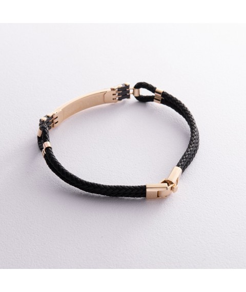 Rubber bracelet (onyx, ceramics) b03978 Onyx 20