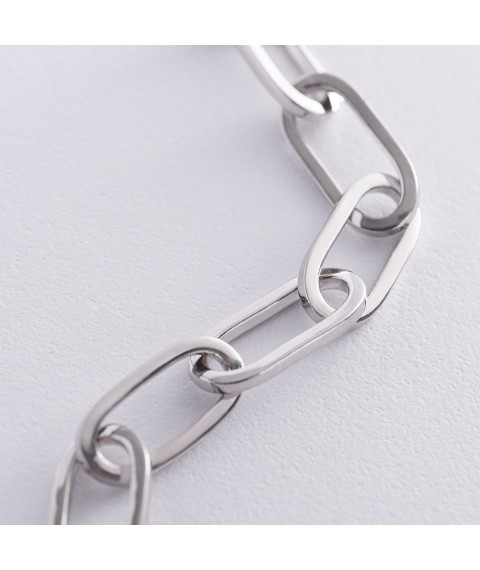 Silver bracelet "Chain" (glossy) 141649 Onix 18