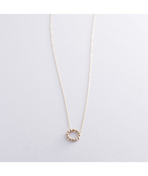 Necklace "Harmony" in yellow gold coll01676 Onix 45