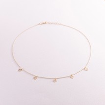 "Clover" necklace in yellow gold count02170 Onyx 45