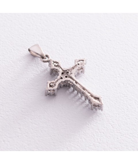 Silver cross with cubic zirconia 131909 Onyx