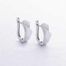 Earrings "Perfection" in white gold s08745 Onyx