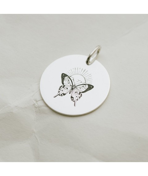 Anh?nger "Schmetterling" (2,1 cm) 132724bab Onyx