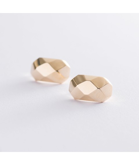 Earrings "Perfection" in yellow gold s06789 Onyx