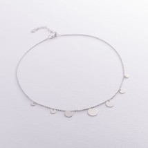 Серебряное колье "Монетки" 18800 Онікс  45