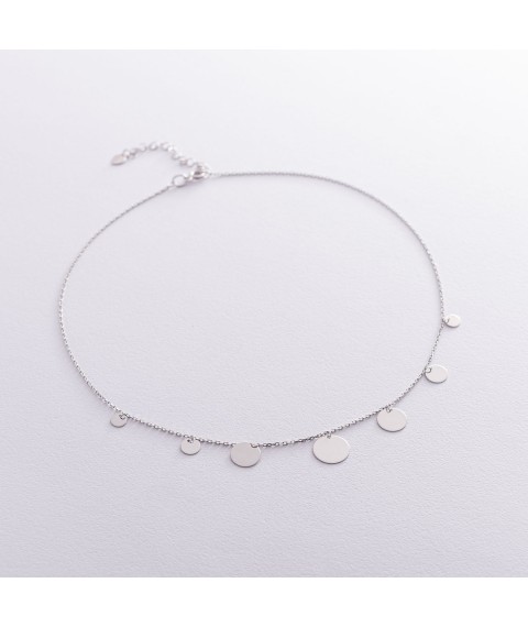 Серебряное колье "Монетки" 18800 Онікс  45