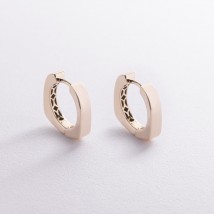 Earrings - rings "Nora" in yellow gold s08945 Onyx