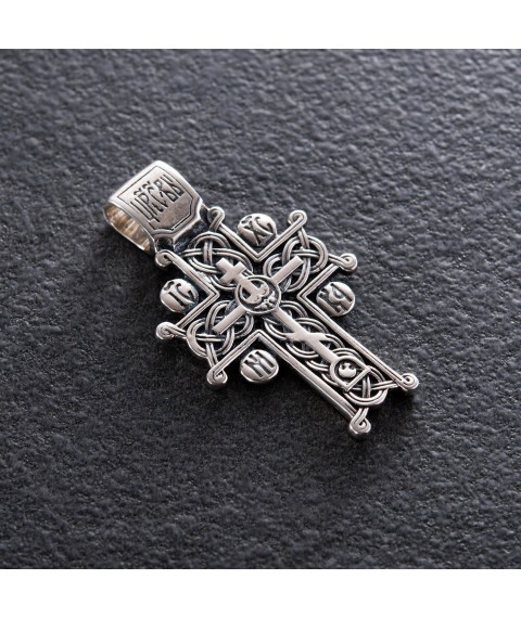 Orthodox cross "Golgotha ​​cross" (blackening) 133109 Onyx