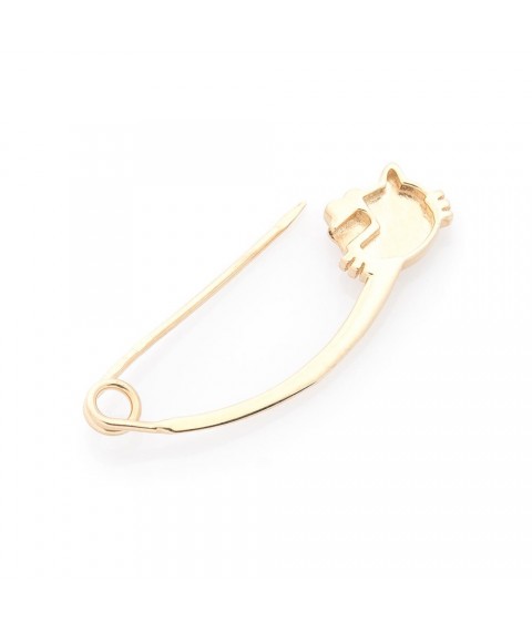 Gold pin "Hello Kitty" (enamel) 00260 Onix