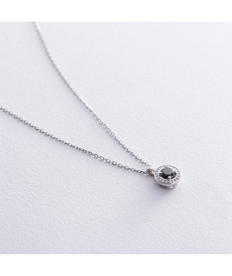 Necklace with diamonds (white gold) 736141122 Onyx 45