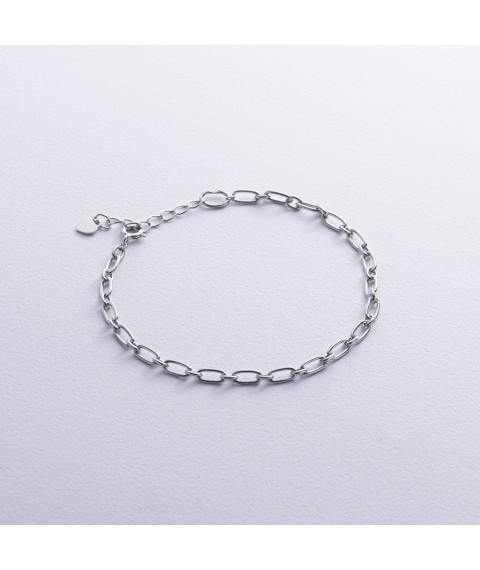 Silver bracelet "Chain" 905-01511 Onix 17