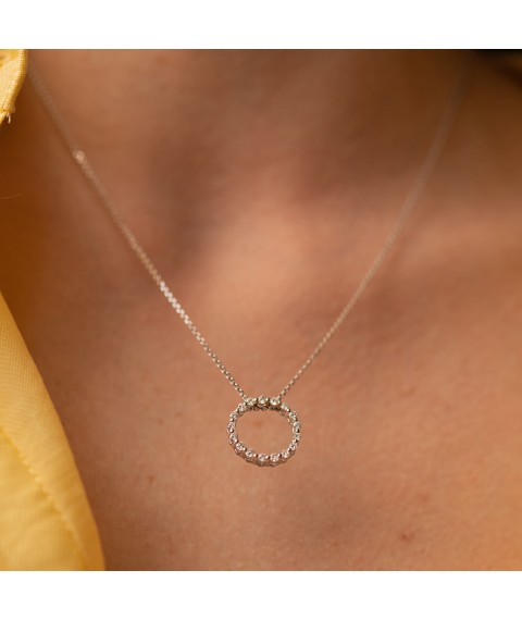 Gold necklace with diamonds flask0109z Onyx