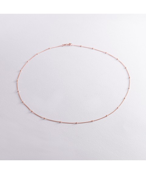 Necklace - chain "Refinement" in red gold ts00457 Onix 40
