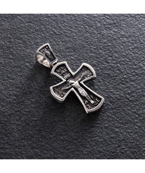 Срібний хрест (чорніння) 132568 Онікс