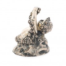 Handmade silver figure "Little Angel" ser00054 Onyx
