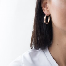 Gold earrings - rings s06416 Onyx