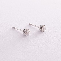 Gold earrings - studs with diamonds sb0399 Onyx