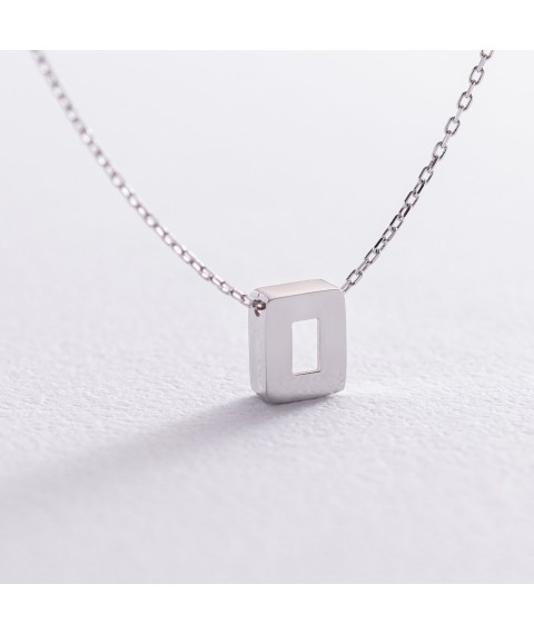 Gold necklace with the letter "O" coll01254О Onix 44